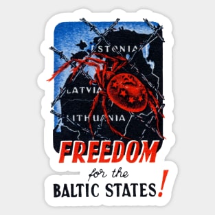 1945 Freedom for the Baltic States Sticker